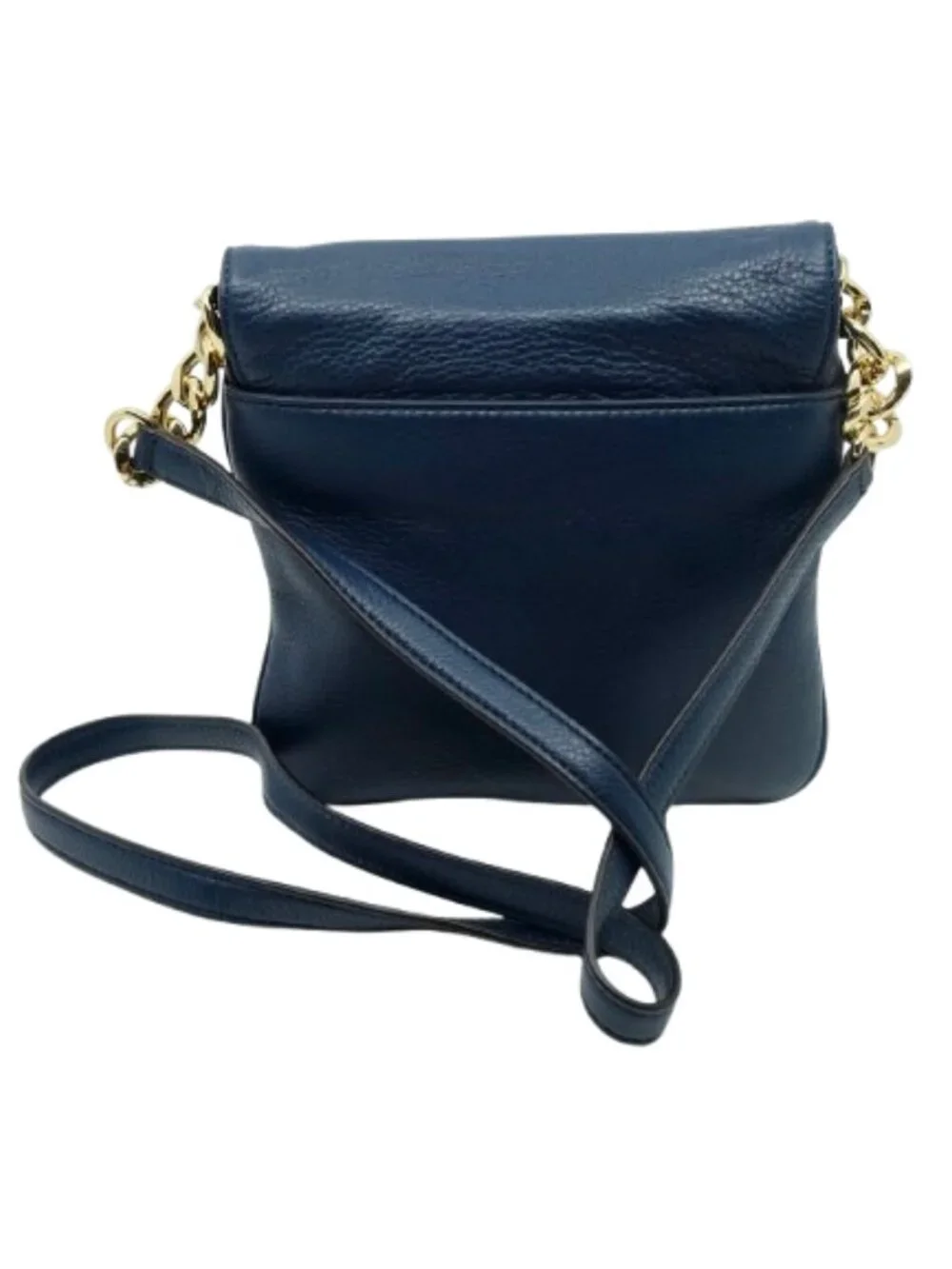 MICHAEL KORS~Berkley Top Handle~NAVY BLUE PEBBLED LEATHER CROSSBODY BAG